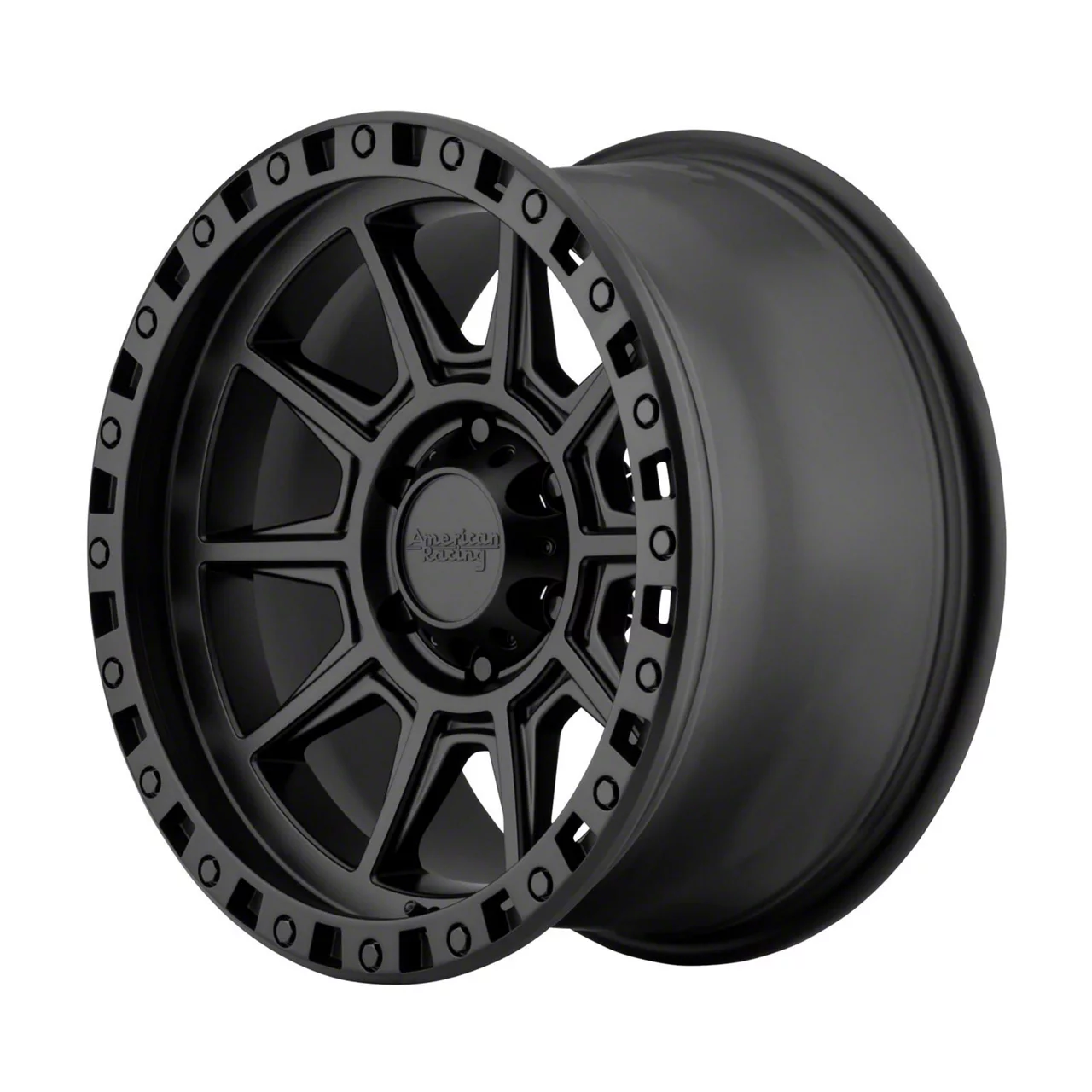 American Racing AR202 Cast Iron Black 5-Lug Wheel; 17x9; -12mm Offset (02-08 RAM 1500, Excluding Mega Cab)