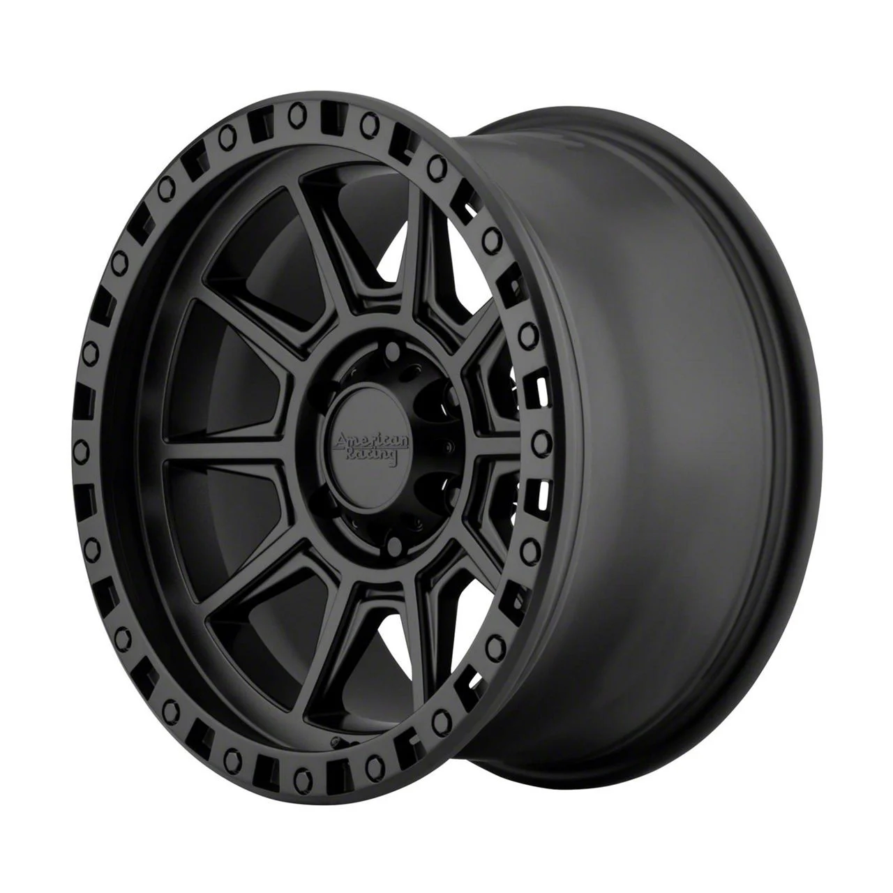 American Racing AR202 Cast Iron Black 5-Lug Wheel; 17x9; -12mm Offset (09-18 RAM 1500)