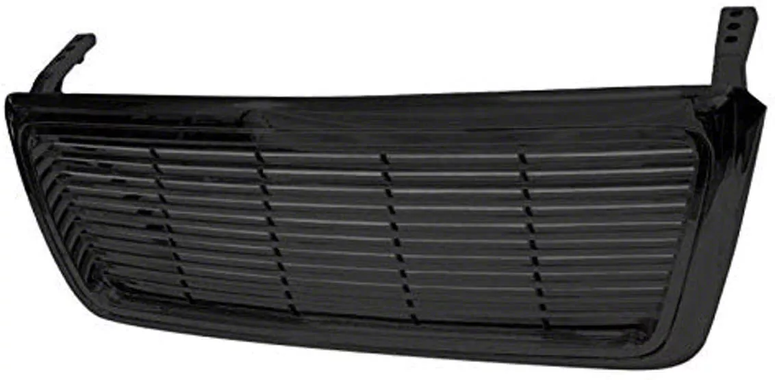 Horizontal Style Upper Replacement Grille; Black (04-08 F-150)