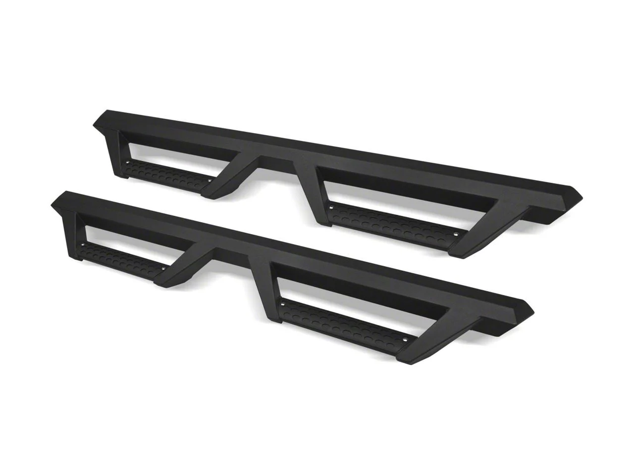 AR Drop Side Step Bars; Matte Black (10-18 RAM 2500 Crew Cab)