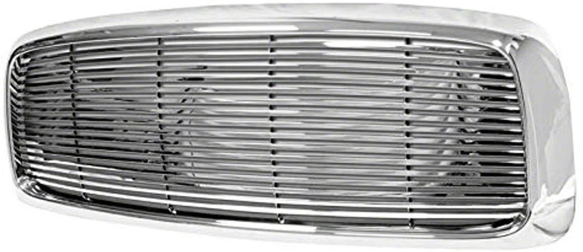 Horizontal Style Upper Replacement Grille; Chrome (03-05 RAM 3500)