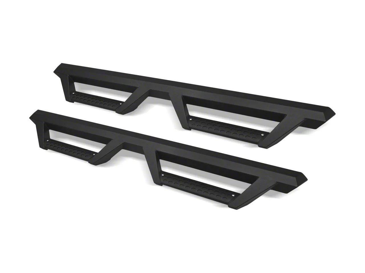 AR Drop Side Step Bars; Matte Black (10-18 RAM 3500 Crew Cab)