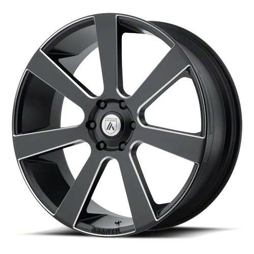 Asanti Apollo Satin Black Milled 6-Lug Wheel; 22x9; 35mm Offset (15-20 Yukon)