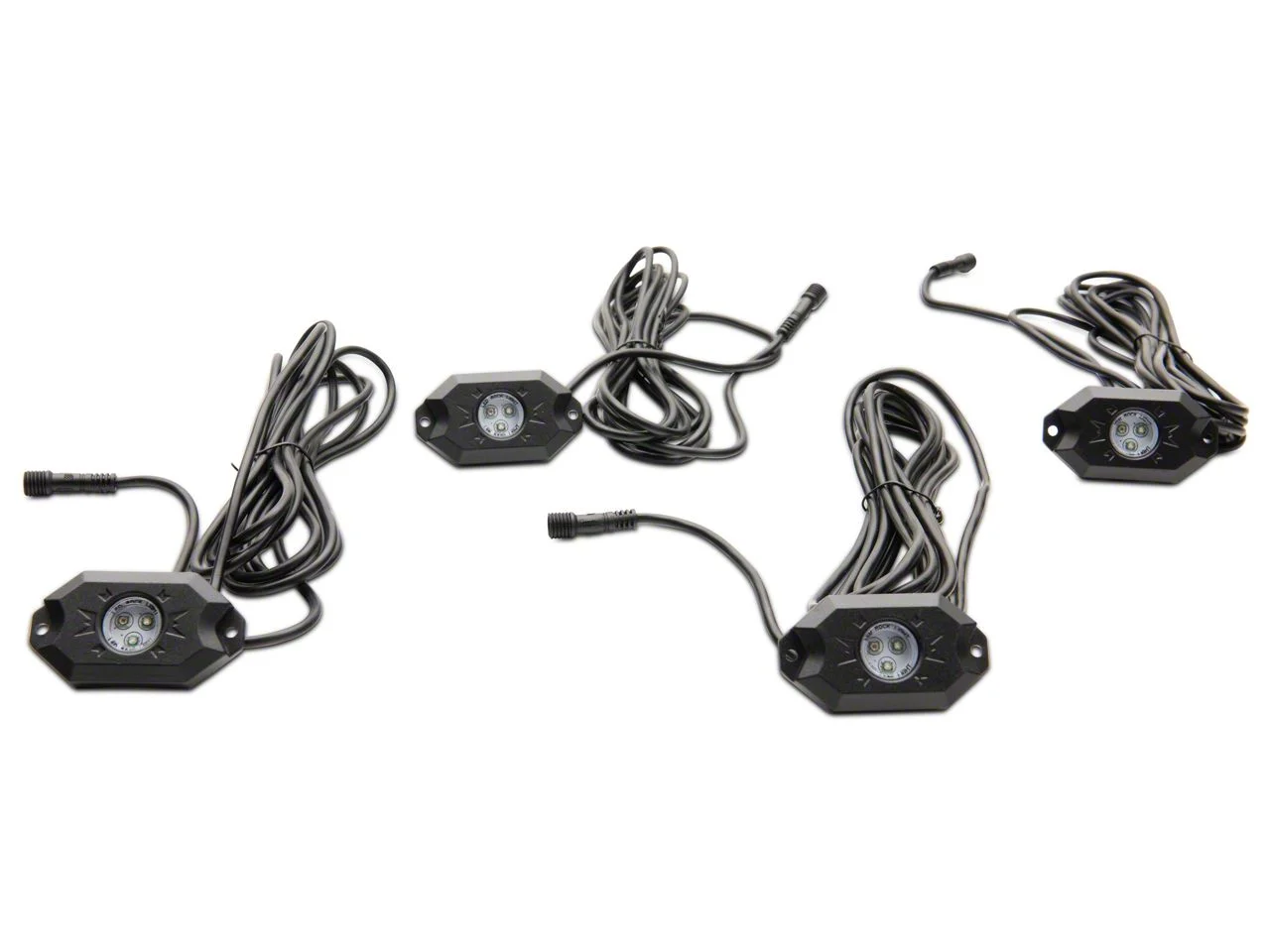 Raxiom Axial Series Multi-Color Underbody Rock Light Kit with Bluetooth Remote (Universal; Some Adaptation May Be Required)
