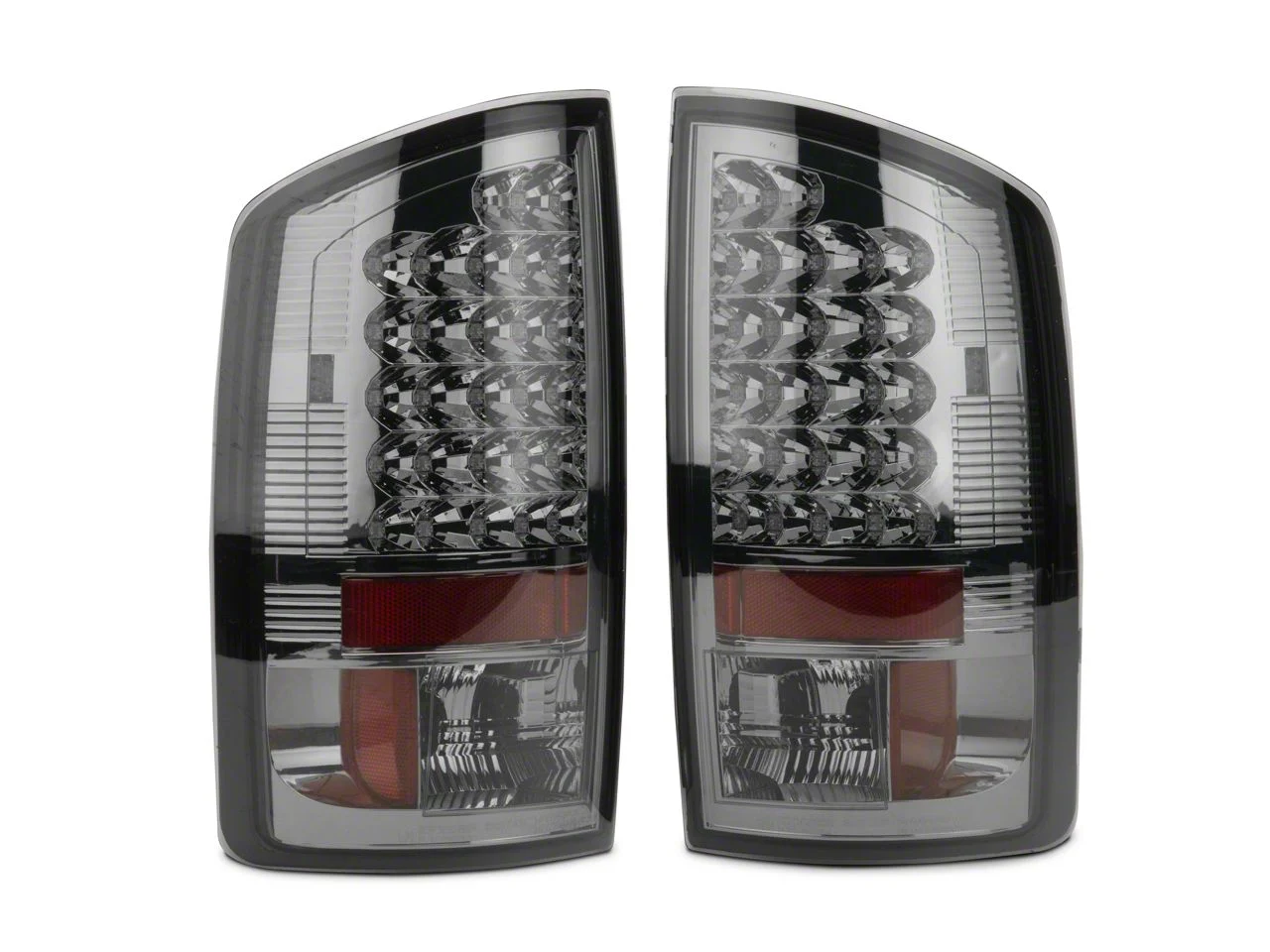 LED Tail Lights; Chrome Housing; Smoked Lens (02-06 RAM 1500)