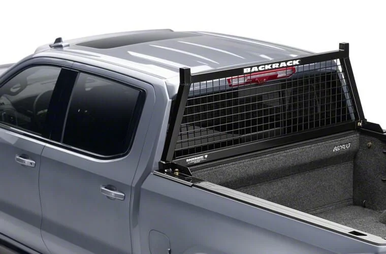 BackRack Safety Headache Rack Frame with 31-Inch Wide Toolbox No Drill Installation Kit and Side Bed Rails for 21-Inch Wide Tool Box (17-26 F-250 Super Duty)