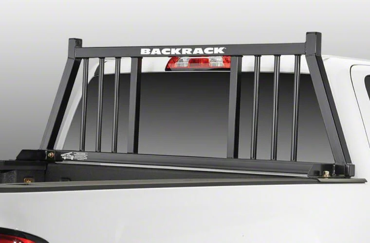 BackRack Three Round Headache Rack Frame with 21-Inch Wide Toolbox No Drill Installation Kit, Side Bed Rails for 21-Inch Wide Tool Box and Rear Bed Bar (17-26 F-250 Super Duty)