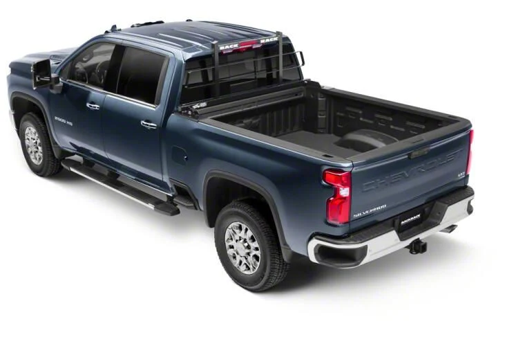 BackRack Headache Rack Frame with 21-Inch Wide Toolbox No Drill Installation Kit, Side Bed Rails for 21-Inch Wide Tool Box and Rear Bed Bar (19-26 Silverado 1500)