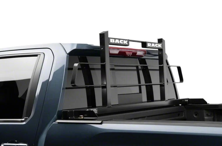 BackRack Short Headache Rack Frame with 21-Inch Wide Toolbox No Drill Installation Kit, Side Bed Rails for 21-Inch Wide Tool Box and Rear Bed Bar (14-18 Silverado 1500)