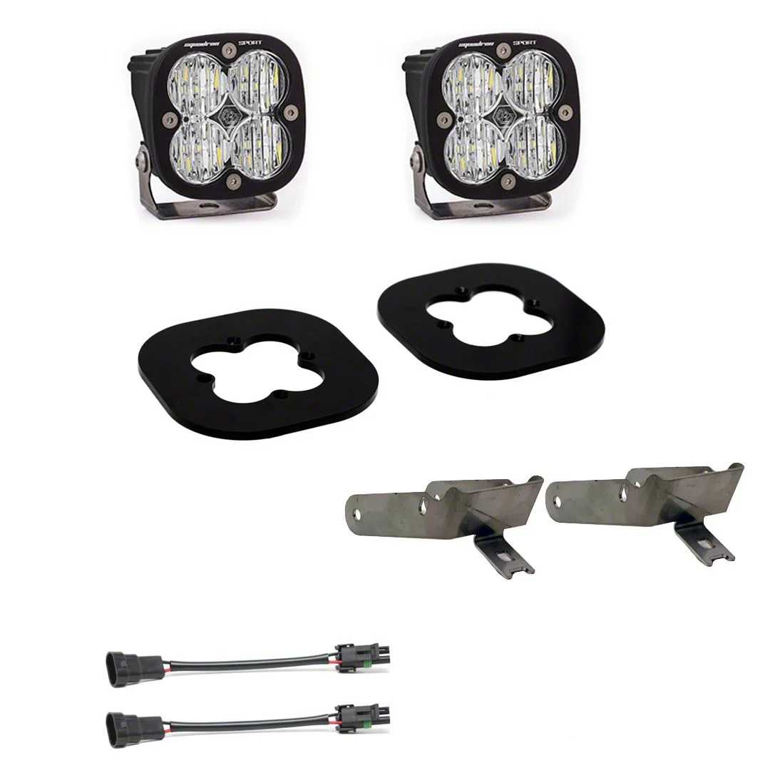 Baja Designs Squadron Pro LED Fog Light Pocket Kit; Clear (11-16 F-350 Super Duty)