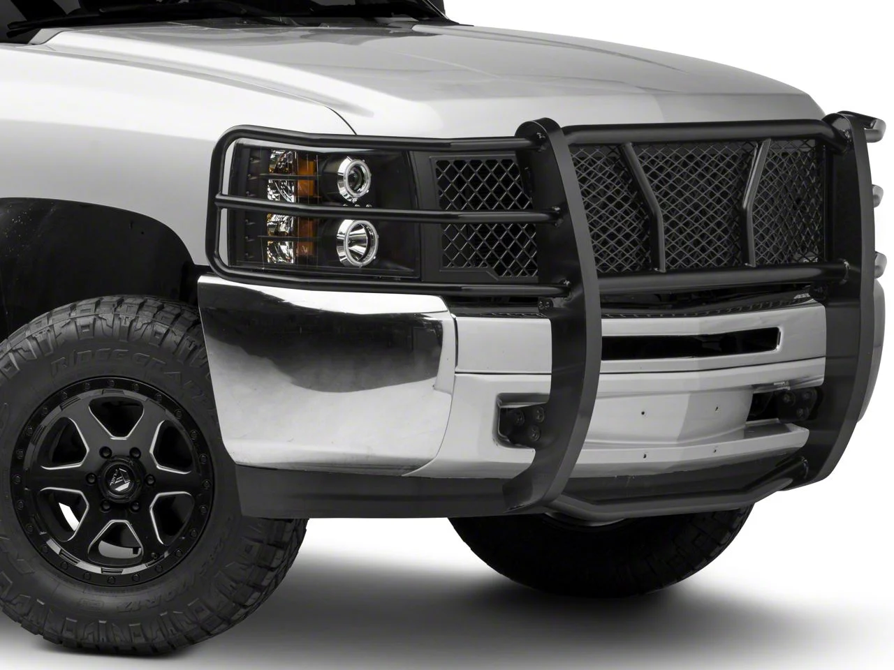 Barricade Extreme HD Grille Guard; Black (07-13 Silverado 1500)