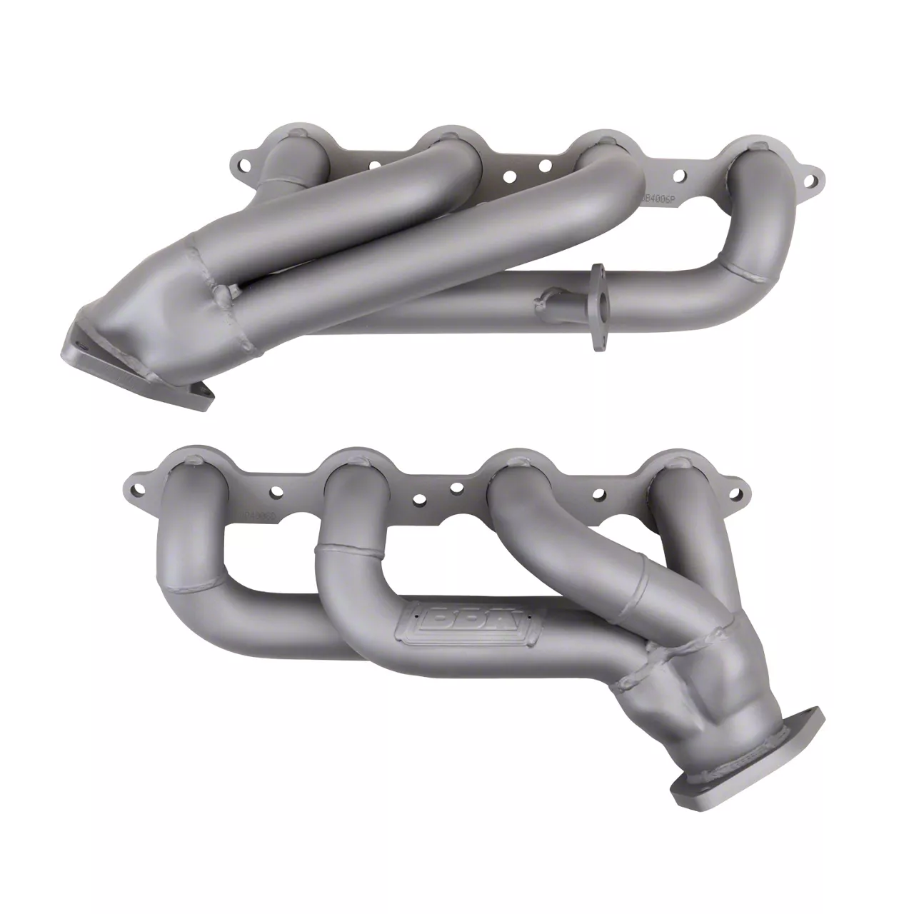BBK 1-3/4-Inch Tuned Length Shorty Headers; Titanium Ceramic (07-09 6.0L Silverado 1500)