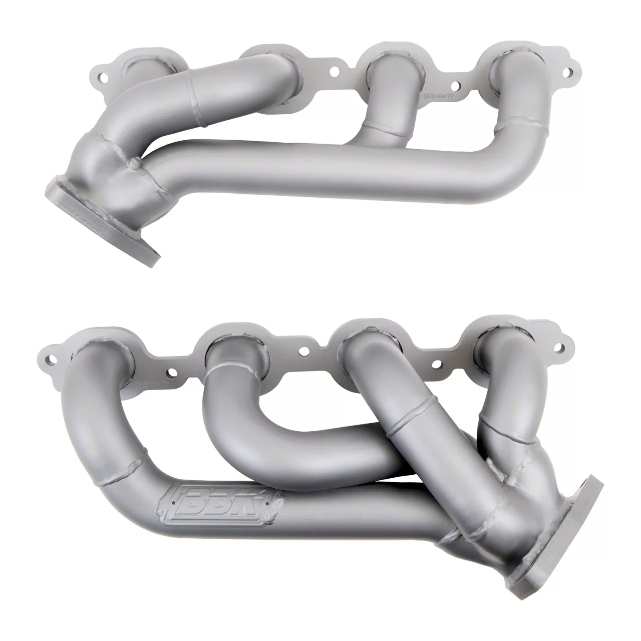 BBK 1-3/4-Inch Shorty Headers; Titanium Ceramic (14-18 V8 Silverado 1500)