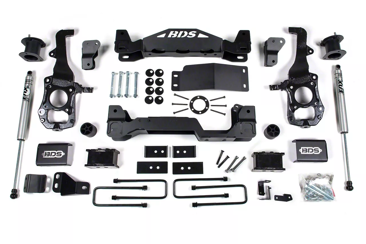 BDS 4-Inch Suspension Lift Kit with NX2 Nitro Shocks (21-26 4WD F-150 SuperCab, SuperCrew w/o CCD System, Excluding PowerBoost, PowerStroke, Raptor & Tremor)
