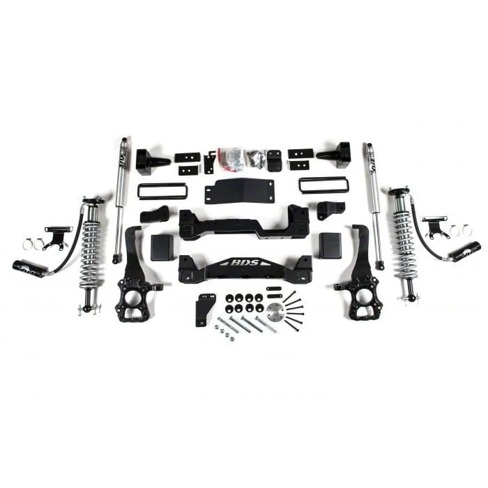 BDS 6-Inch Suspension Lift Kit with FOX 2.5 Performance Elite Coil-Overs and 2.0 Performance Shocks (15-20 4WD F-150 SuperCab, SuperCrew, Excluding Raptor)