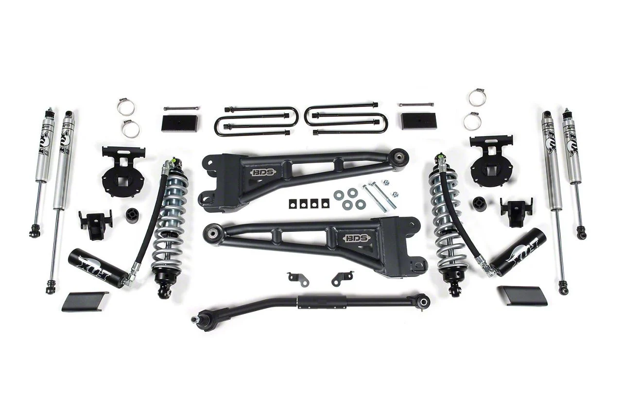 BDS 2.50-Inch Radius Arm Suspension Lift Kit with FOX 2.5 Coil-Overs and 2.0 Performance Shocks (20-22 4WD F-350 Super Duty)