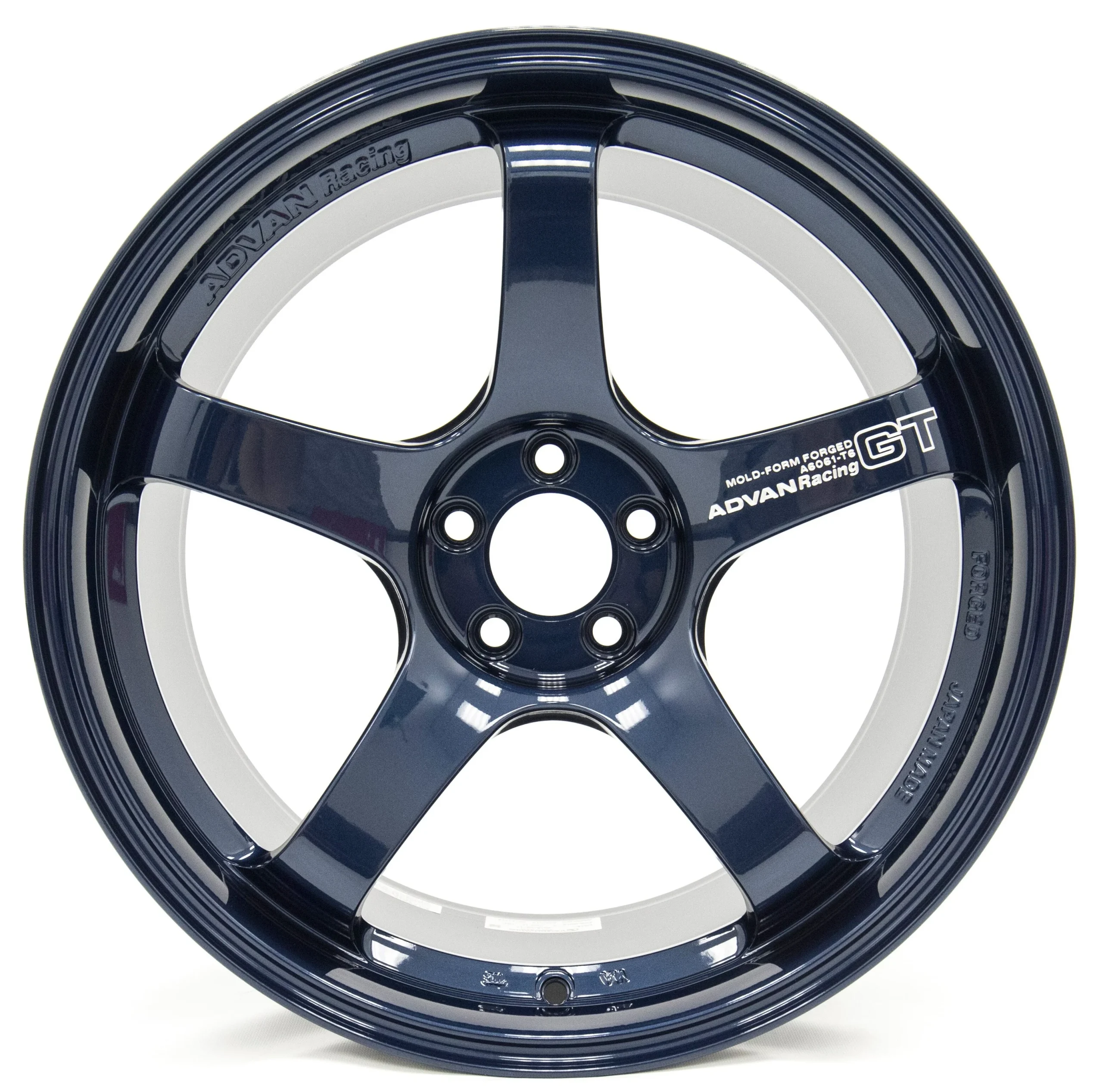 GT PV 21X12.0 +20 5-114.3 RACING TITANIUM BLUE & RING
