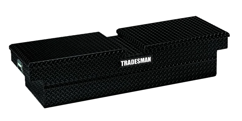 Tradesman Aluminum Gull Wing Cross Bed Truck Tool Box (70in.) - Black