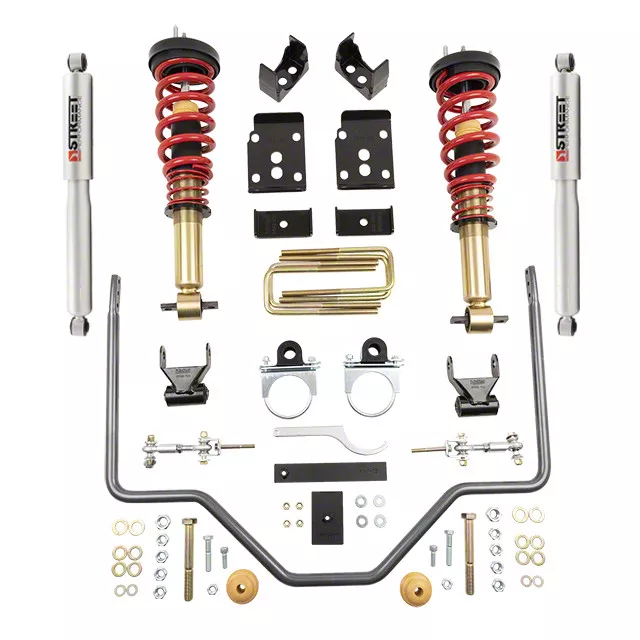 Belltech Performance Handling Lowering Kit; 1 to 3-Inch Front / 5.50-Inch Rear (15-20 F-150, Excluding Raptor)