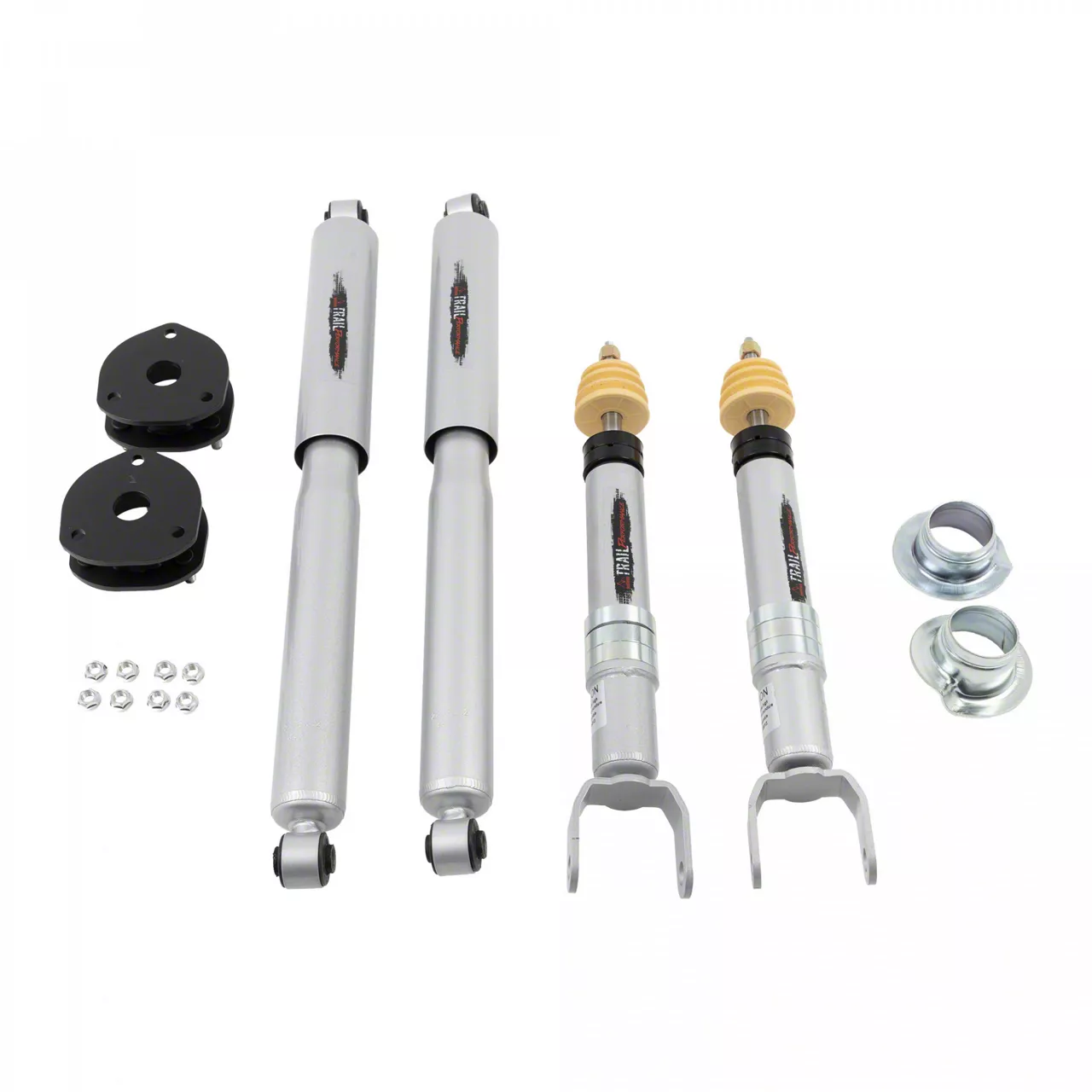 Belltech 2.50-Inch Strut Spacer Front Leveling Kit with Trail Performance Shocks (06-18 4WD RAM 1500 w/o Air Ride)