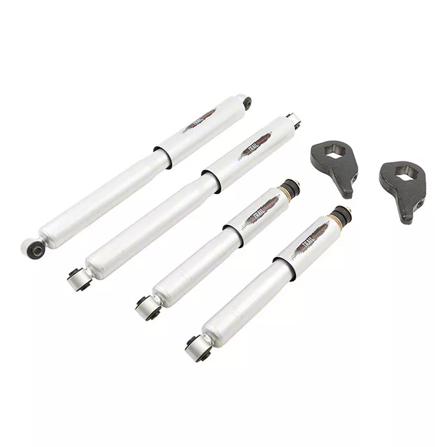 Belltech 1 to 3-Inch Adjustable Torsion Bar Key Leveling Kit with Trail Performance Shocks (02-05 4WD RAM 1500)