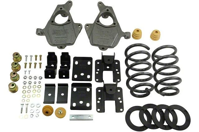 Belltech Lowering Kit; 3 to 4-Inch Front / 5 to 6-Inch Rear (07-13 2WD Sierra 1500 Extended Cab, Crew Cab)