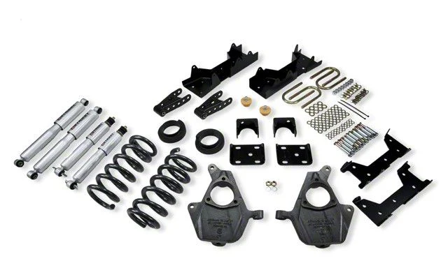 Belltech Lowering Kit with Street Performance Shocks; 4 to 5-Inch Front / 6 to 7-Inch Rear (04-06 2WD Sierra 1500 Crew Cab)
