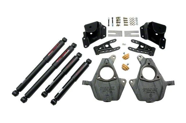 Belltech Lowering Kit with Nitro Drop II Shocks; 2-Inch Front / 3-Inch Rear (05-06 2WD Sierra 1500 Regular Cab w/ Front Torsion Bar Suspension)