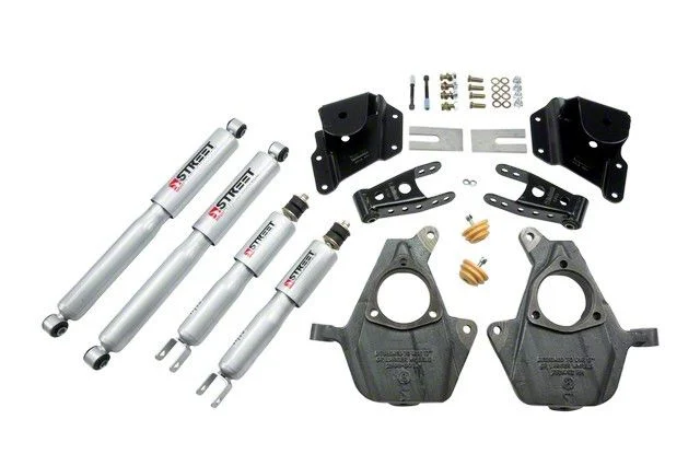Belltech Lowering Kit with Street Performance Shocks; 2-Inch Front / 3-Inch Rear (05-06 2WD Sierra 1500 Regular Cab w/ Front Torsion Bar Suspension)