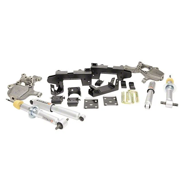 Belltech Lowering Kit with Street Performance Shocks; 2 to 4-Inch Front / 6-Inch Rear (19-26 Sierra 1500 Double Cab, Crew Cab)