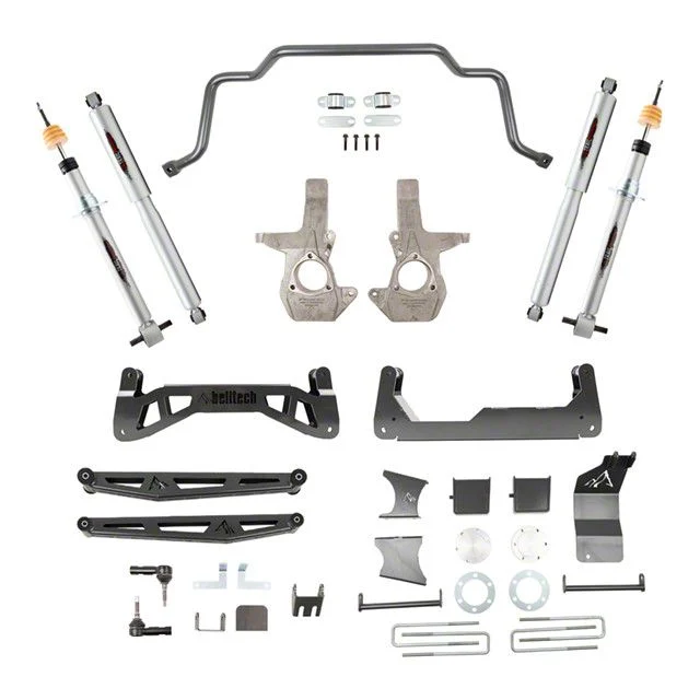 Belltech Suspension Lift Kit; Front and Rear (07-16 4WD Sierra 1500 Extended/Double Cab, Crew Cab)