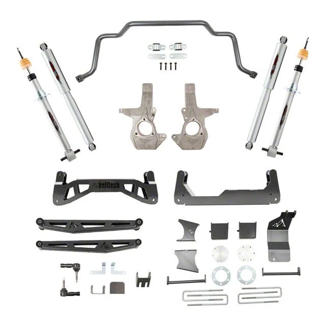 Belltech Suspension Lift Kit; Front and Rear (16-18 4WD Sierra 1500 Double Cab, Crew Cab, Excluding Denali)