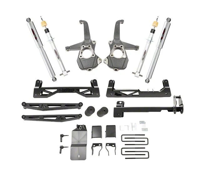 Belltech 6 to 8-Inch Suspension Lift Kit with Trail Performance Shocks and Struts (19-26 4WD Sierra 1500, Excluding AT4 & Denali)