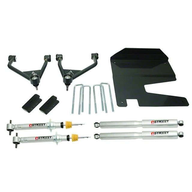 Belltech 4-Inch Suspension Lift Kit with Trail Performance Struts and Shocks (19-26 4WD Sierra 1500, Excluding AT4 & Denali)