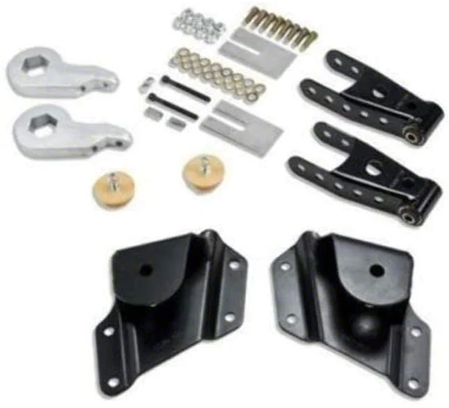 Belltech Lowering Kit; 1 to 2-Inch Front / 4-Inch Rear (05-06 2WD Silverado 1500 Regular Cab)