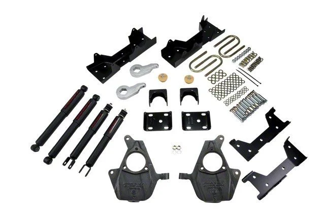 Belltech Lowering Kit with Nitro Drop II Shocks; 3 to 4-Inch Front / 6-Inch Rear (05-06 2WD Silverado 1500 Regular Cab)