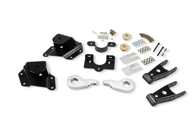 Belltech Lowering Kit; 1 to 2-Inch Front / 4-Inch Rear (05-06 2WD Silverado 1500 Extended Cab)