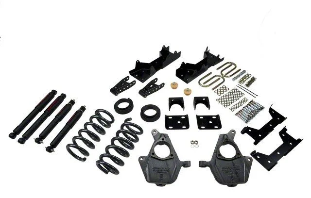 Belltech Lowering Kit with Nitro Drop II Shocks; 4 to 5-Inch Front / 6 to 7-Inch Rear (01-06 2WD Silverado 1500 Regular Cab)