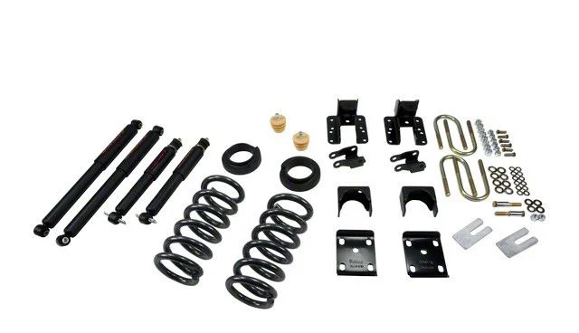 Belltech Lowering Kit with Nitro Drop II Shocks; 3-Inch Front / 4 to 5-Inch Rear (04-06 2WD Silverado 1500 Crew Cab)