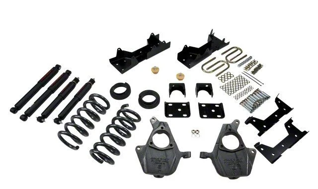 Belltech Lowering Kit with Nitro Drop II Shocks; 4 to 5-Inch Front / 6-Inch Rear (04-06 2WD Silverado 1500 Crew Cab)