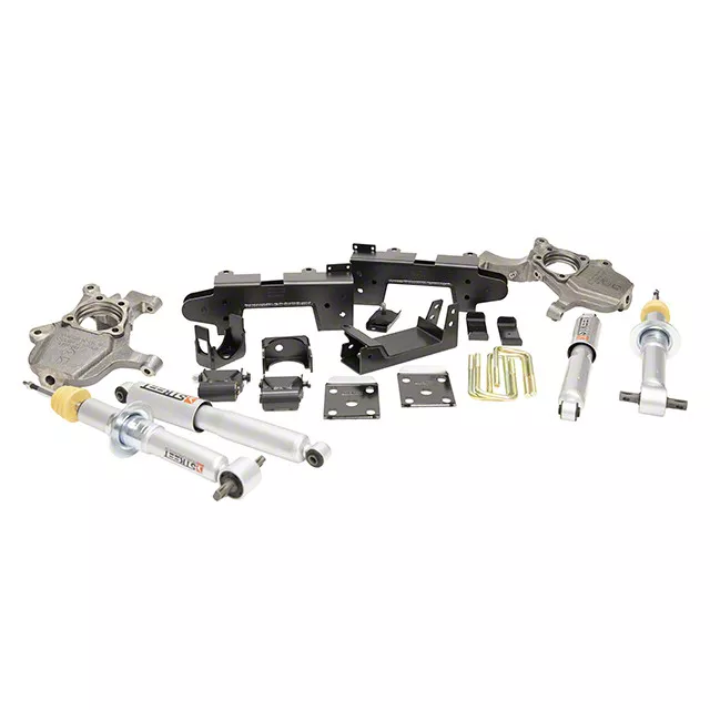Belltech Lowering Kit with Street Performance Shocks; 2 to 4-Inch Front / 6-Inch Rear (19-26 Silverado 1500 Double Cab, Crew Cab)