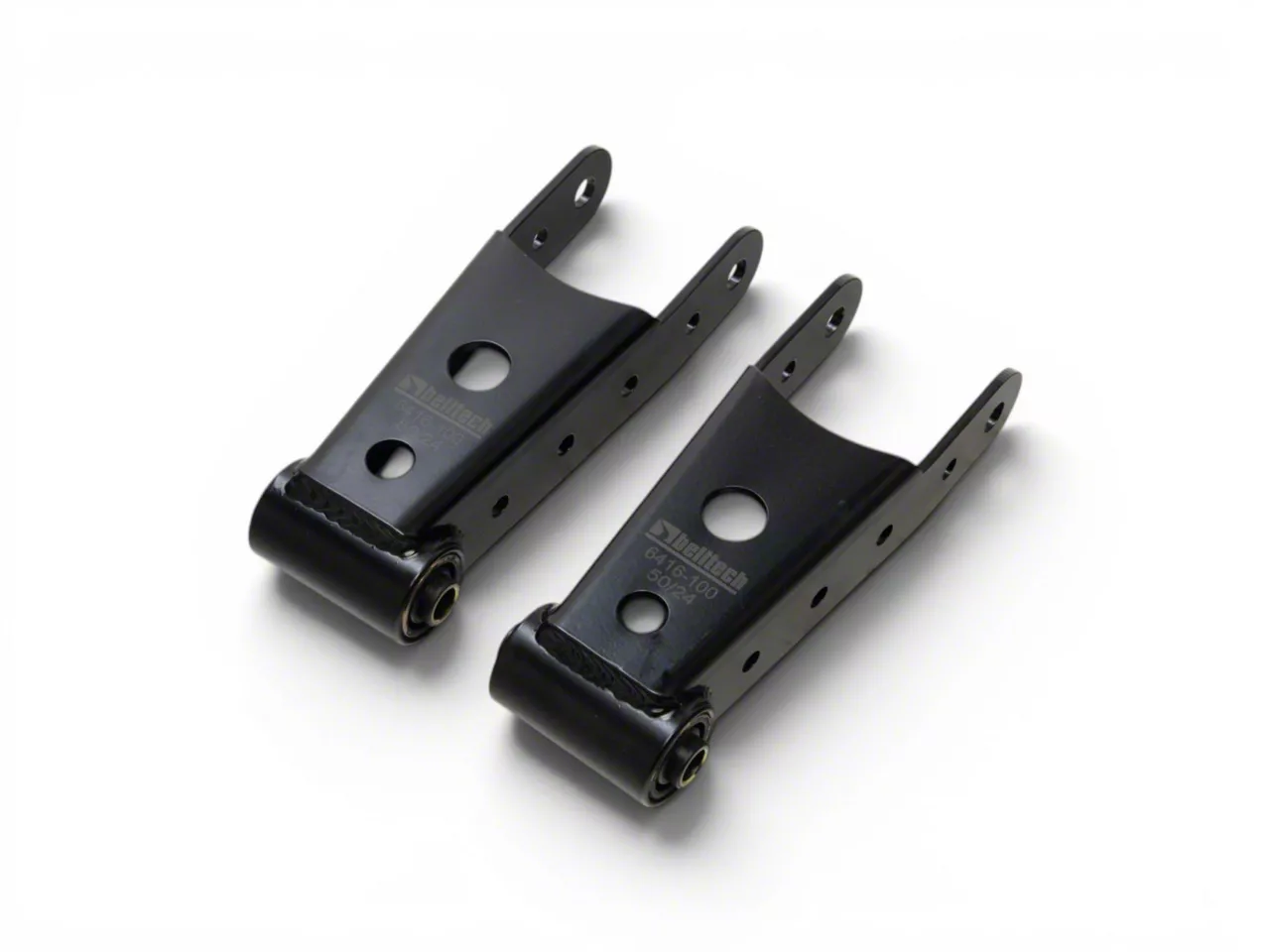 Belltech 2-Inch Drop Leaf Spring Shackles (19-26 Silverado 1500, Excluding Trail Boss & ZR2)