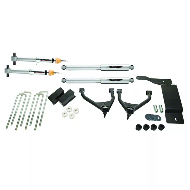 Belltech Suspension Lift Kit; Front and Rear (16-18 4WD Silverado 1500 Double Cab, Crew Cab, Excluding High Country)