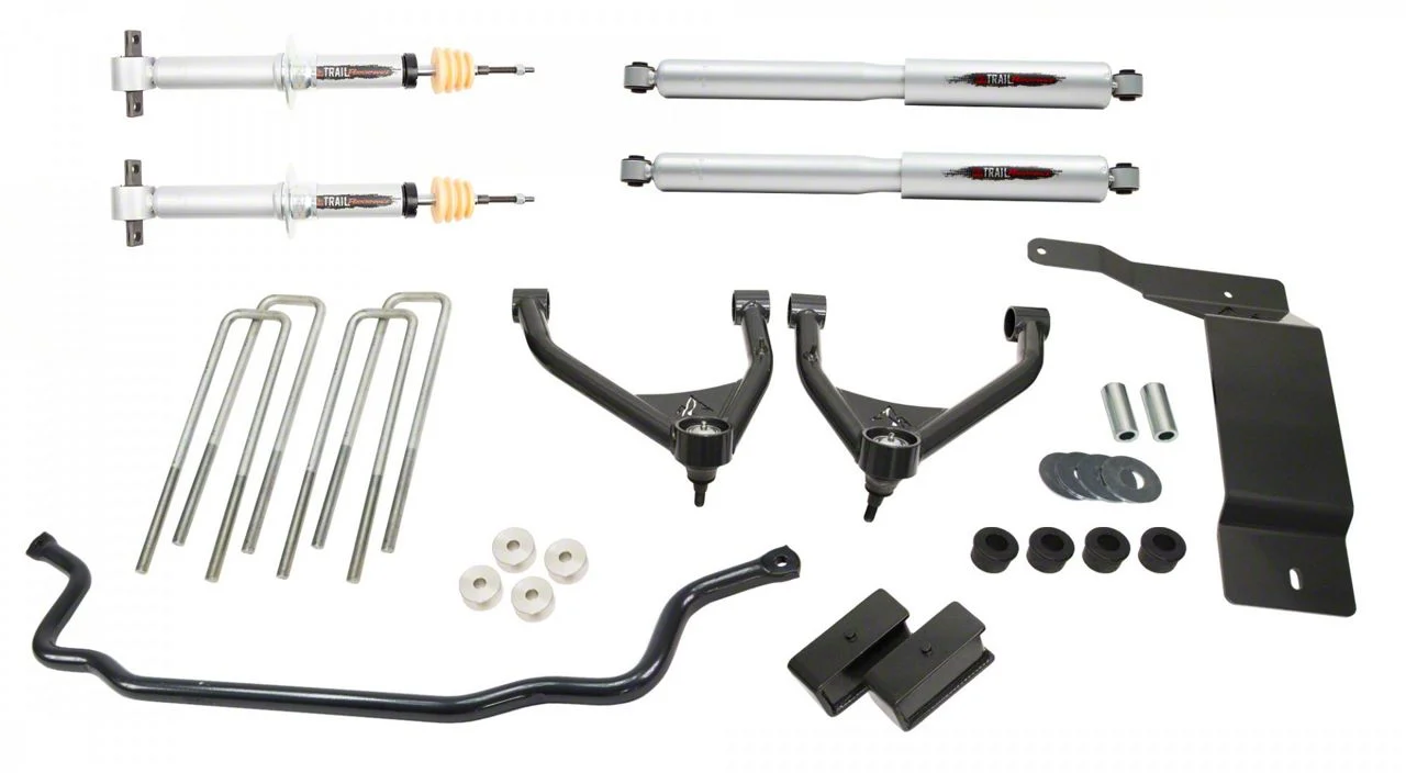 Belltech Suspension Lift Kit; Front and Rear (07-13 4WD Silverado 1500 Extended Cab, Crew Cab)