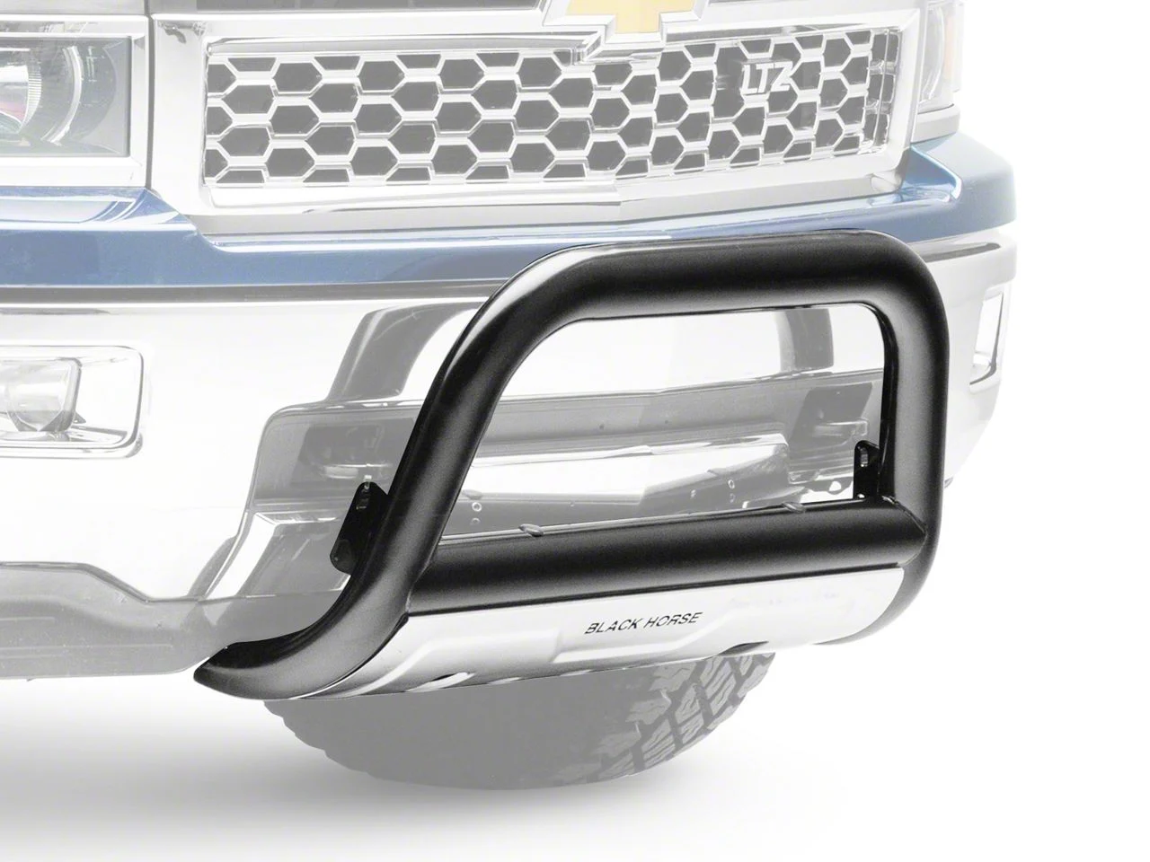 3.50-Inch Savannah Oval Bull Bar; Black (07-18 Silverado 1500)