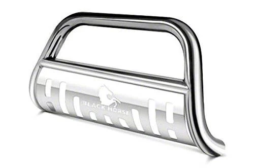 Bumper Push Bar; Stainless; Skid Plate; 1-Piece (06-09 RAM 3500)