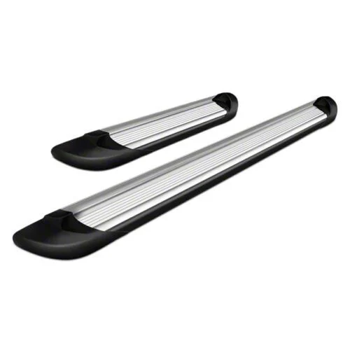 Transporter Running Boards; Silver (20-26 Sierra 2500 HD Crew Cab)
