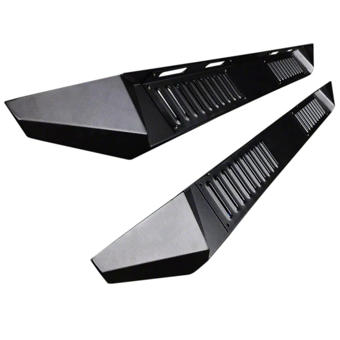 Armour Running Boards; Black (20-26 Silverado 2500 HD Crew Cab)
