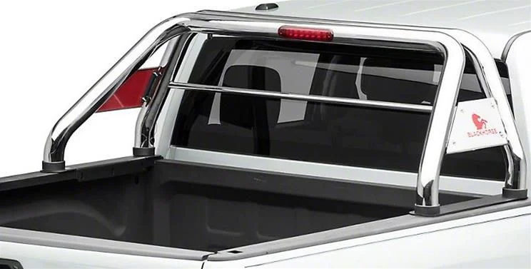 Classic Roll Bar with 50-Inch LED Light Bar; Stainless Steel (07-26 Silverado 3500 HD)