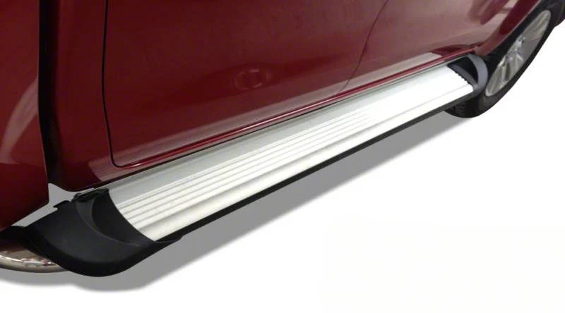 Transporter Running Boards; Silver (17-26 F-250 Super Duty SuperCrew)